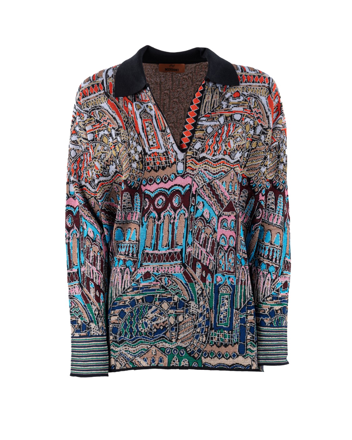 shop MISSONI Saldi Serafina: Missoni maglia scollo serafino in misto lana.
Maniche lunghe.
Regular fit.
Fantasia multicolor.
Composizione: 55% viscosa, 40% lana, 5% fibra metalizzata.
Made in Italy.. DS24WN0D BK038J-SM9EZ number 3078646